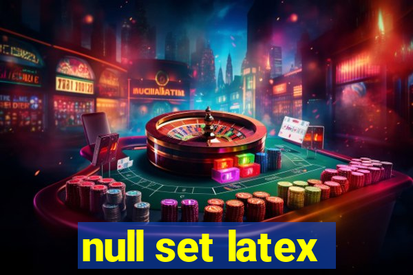 null set latex